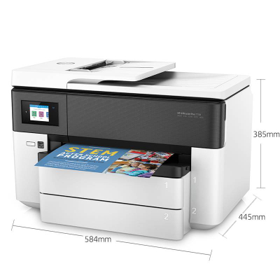 惠普（HP）  Pro 7730 惠商系列宽幅办公一体机  打印  复印  扫描  传真  无线